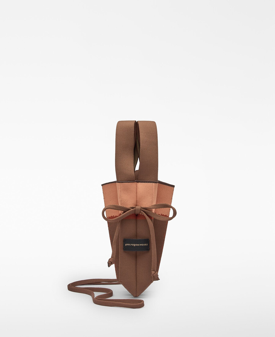 bedruckter gestrickter plissierter handyhalter für damen