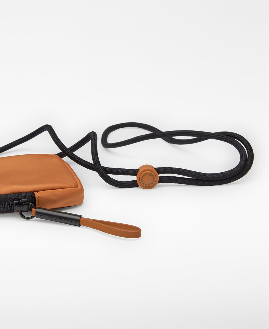 zweifarbiger nylon-handyhalter für damen