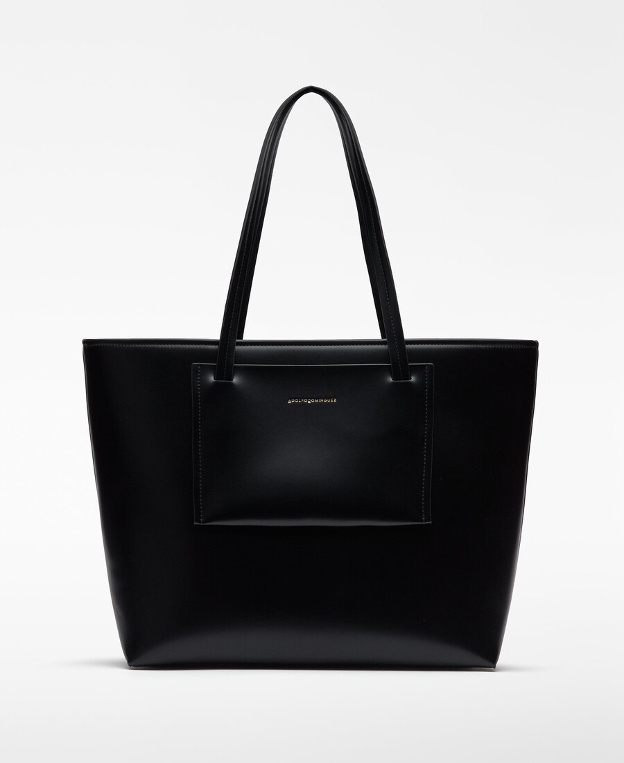 shopper-tasche aus lederkunstleder für damen