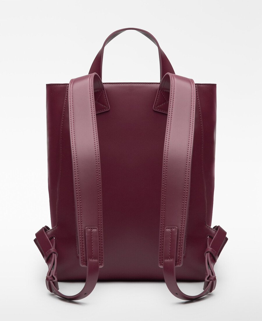 damenrucksack mit klappe aus ledernicht-leder
