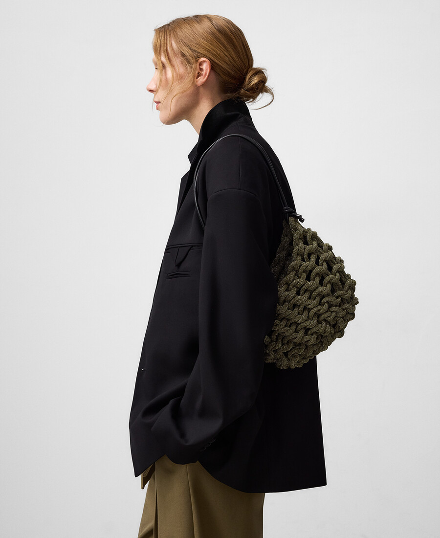 cocktailtasche im röhrenförmigen design für damen