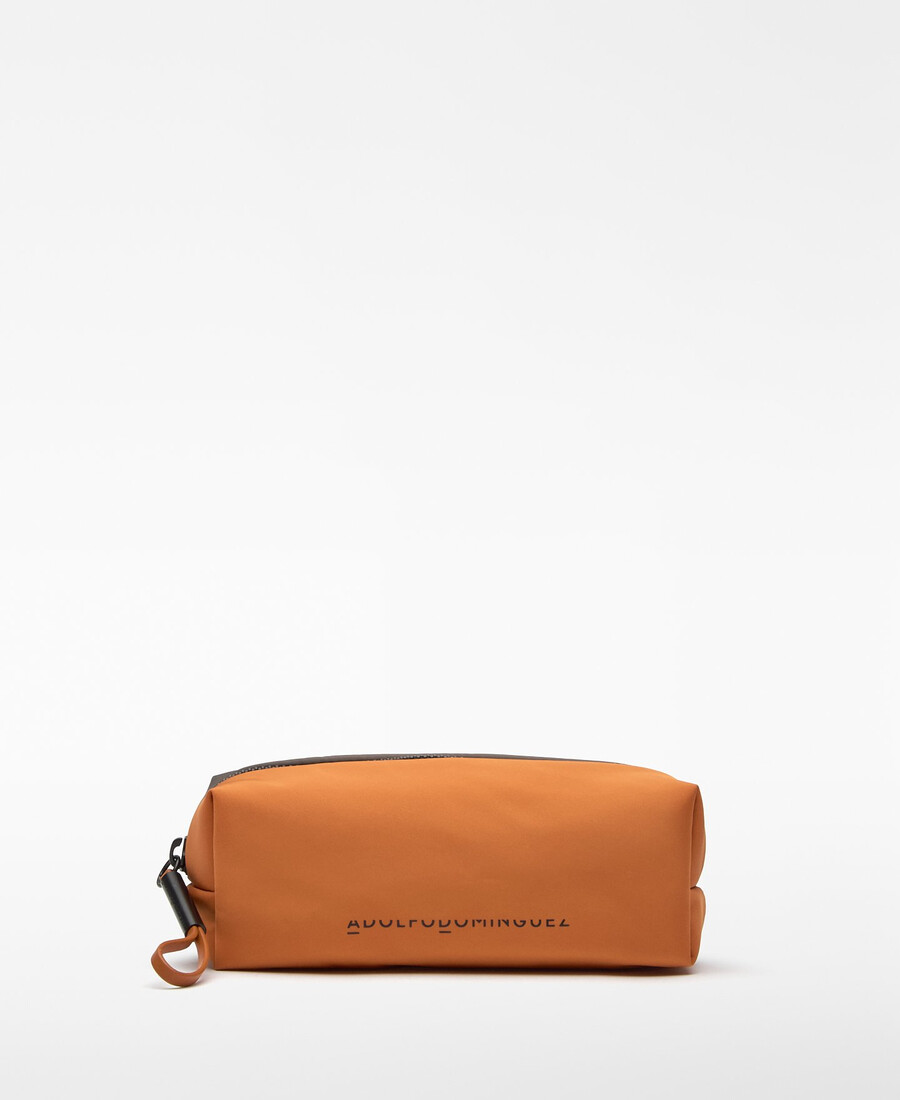 mittlere zweifarbige nylon-kulturtasche für damen