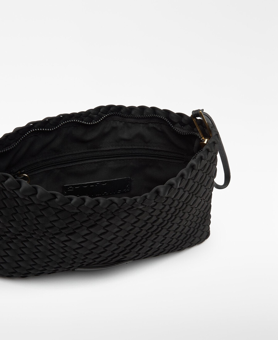 clutch aus geflochtenem stoff für damen