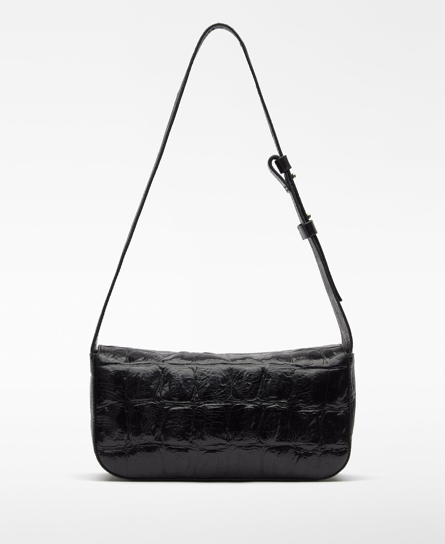damen-schultertasche aus mica-krokodilprägung