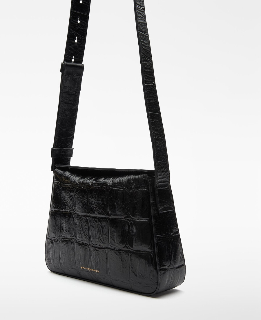mini-tasche mit krokodilprägung von mica für damen