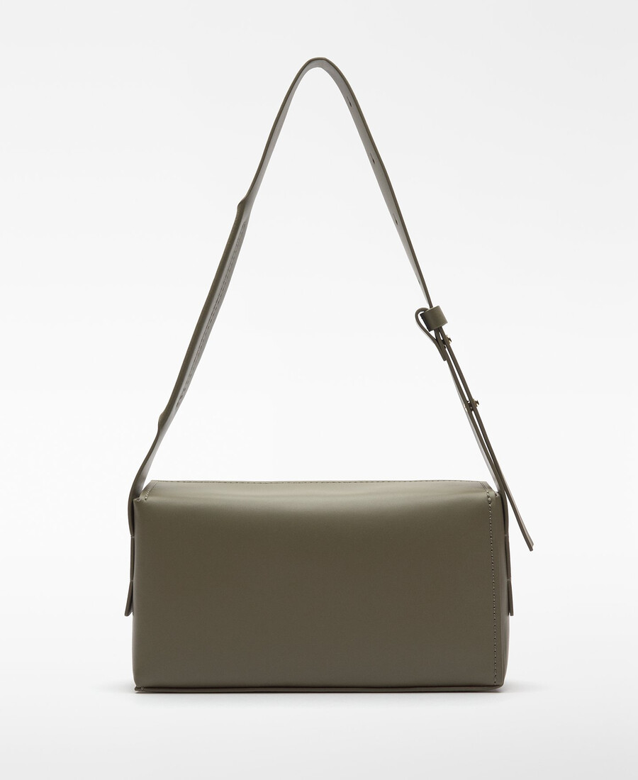 rechteckige schultertasche aus mica für damen