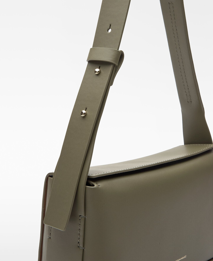 rechteckige schultertasche aus mica für damen