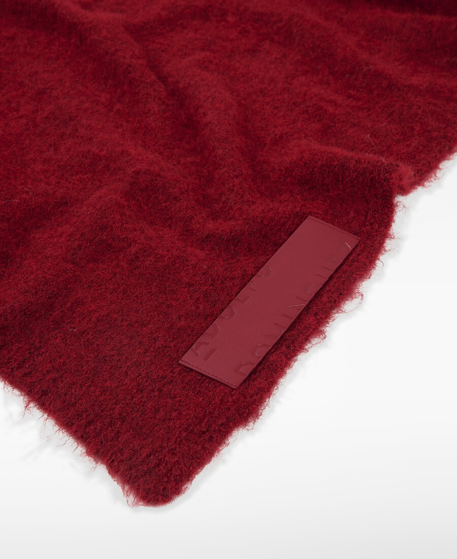 gebürsteter strickschal für damen