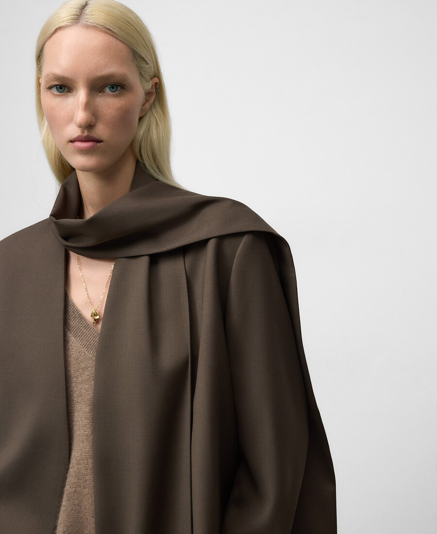 taillierter blazer mit schalkragen für damen