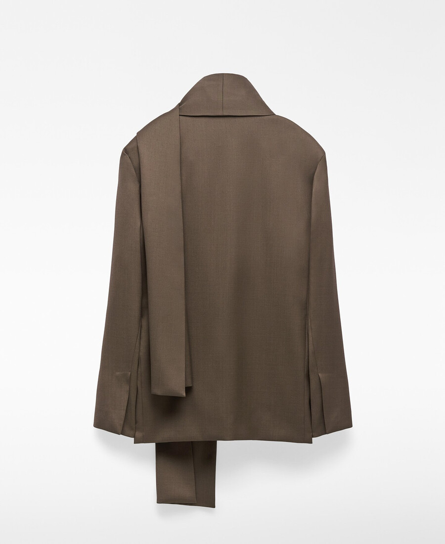 taillierter blazer mit schalkragen für damen