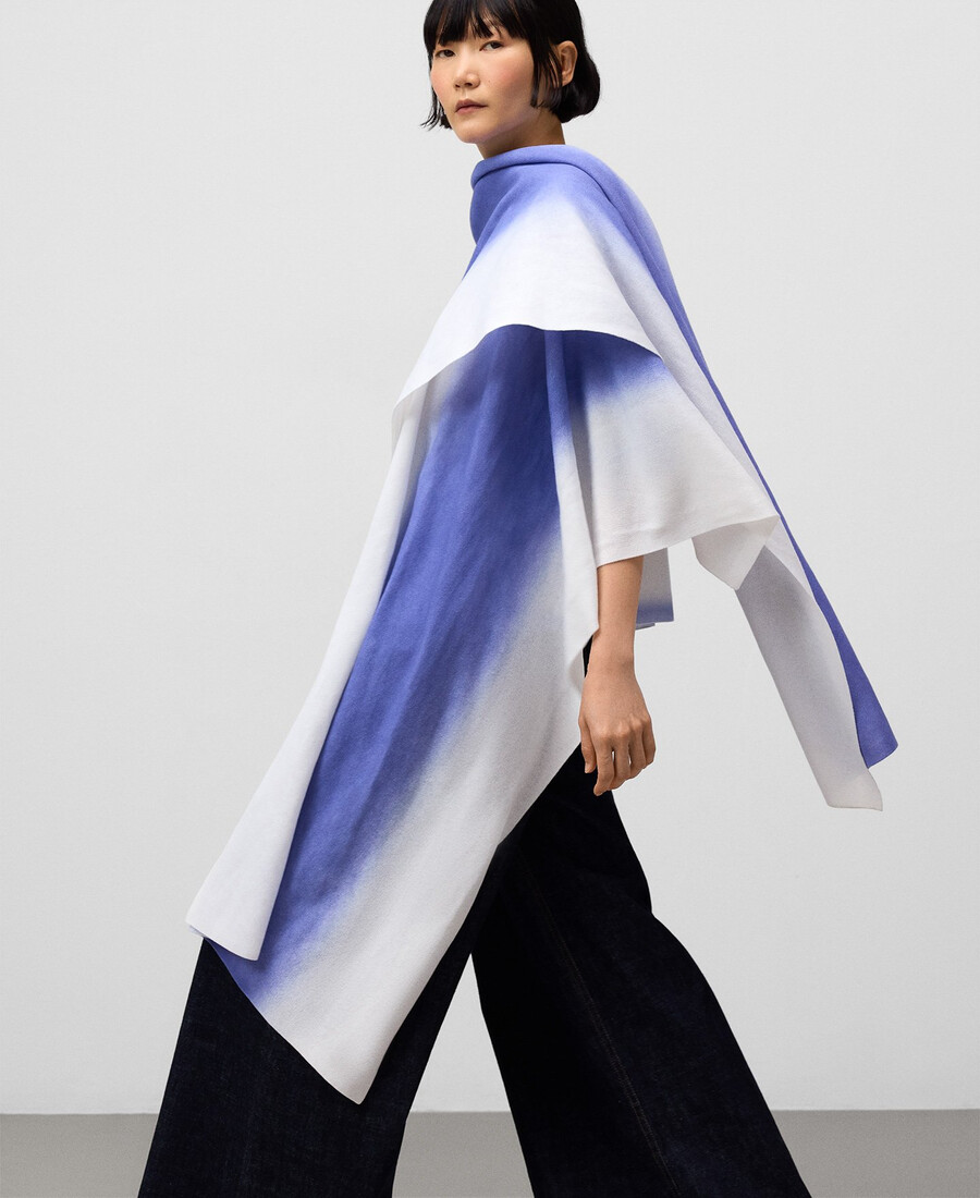 strickcape mit sprüheffekt für damen