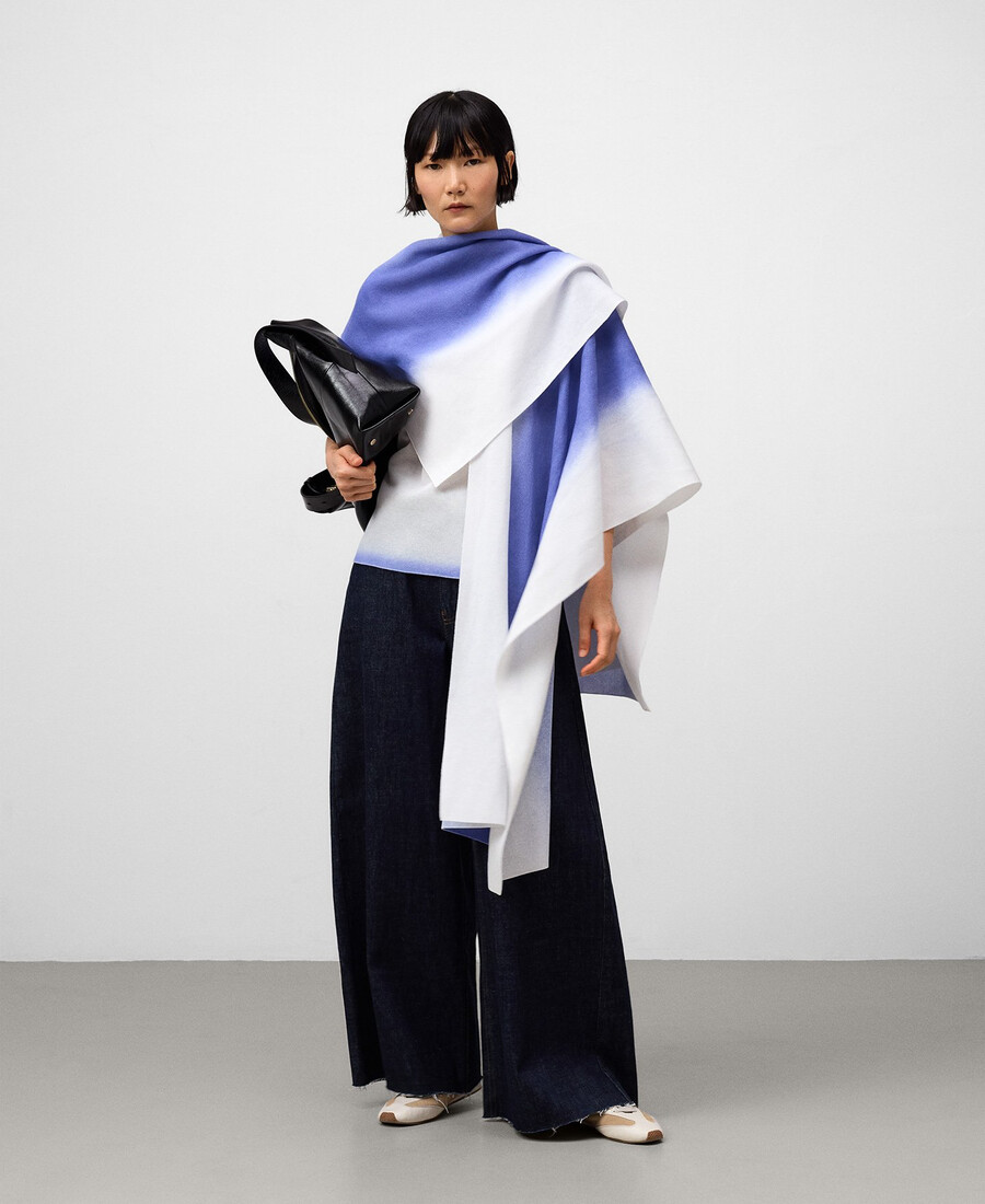 strickcape mit sprüheffekt für damen
