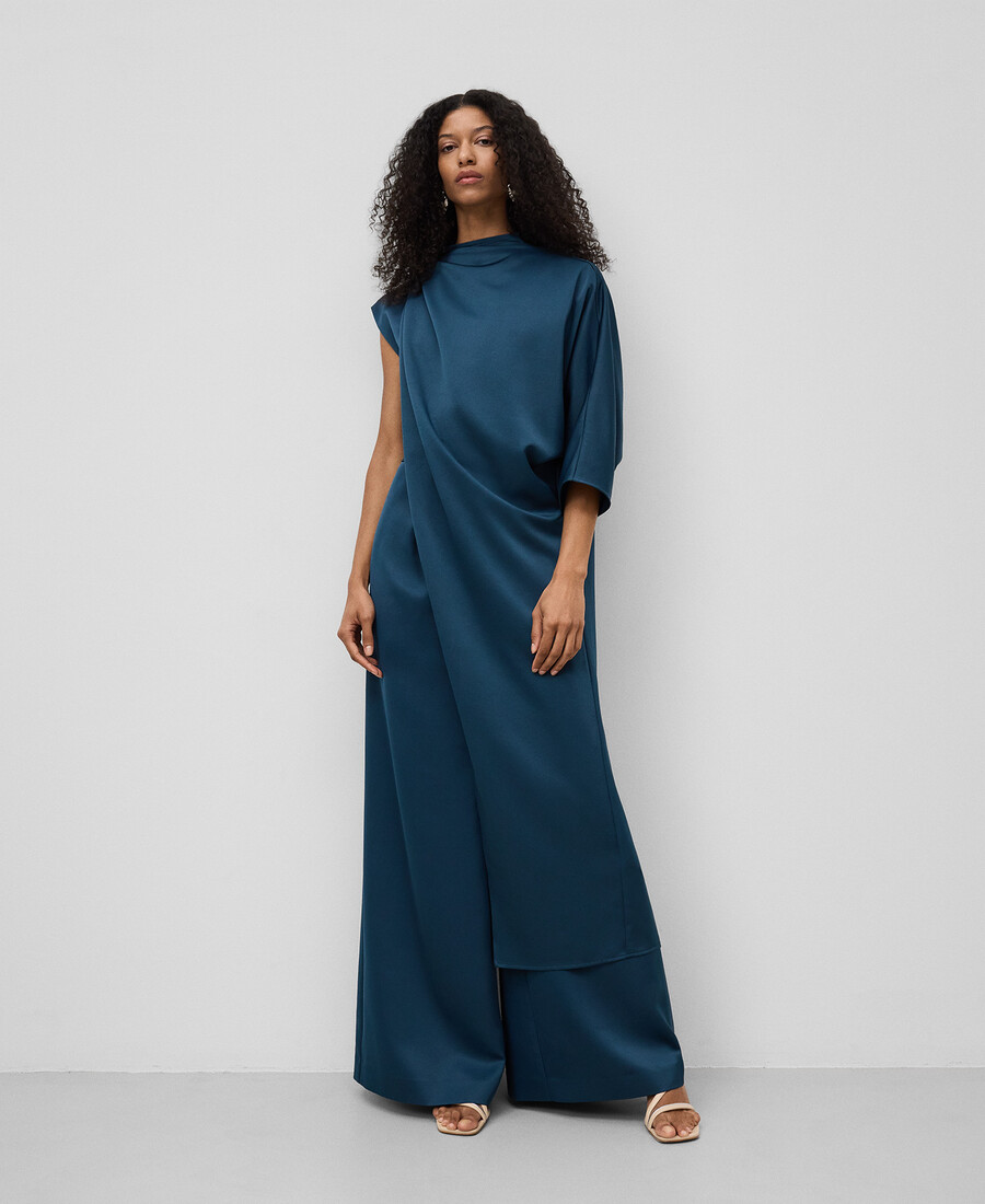 asymmetrischer cape-overall für damen