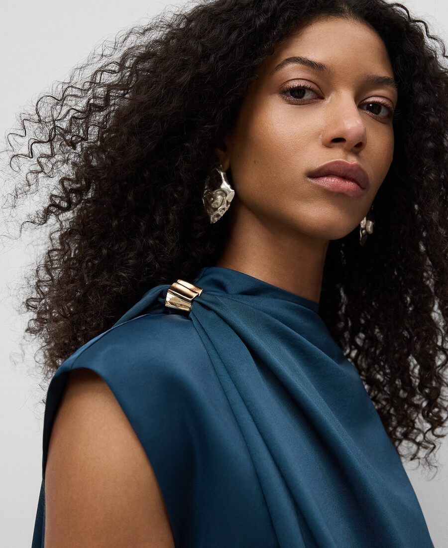 asymmetrischer cape-overall für damen