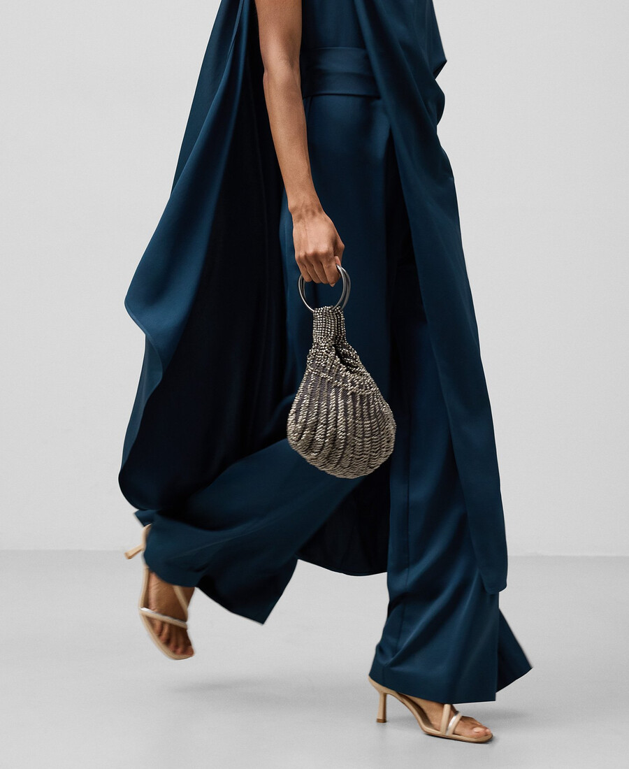 asymmetrischer cape-overall für damen