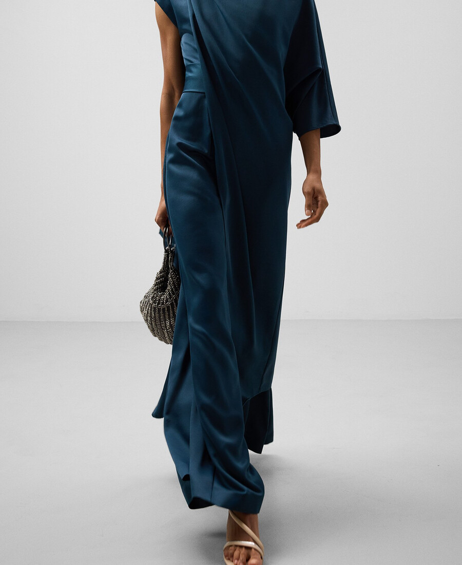 asymmetrischer cape-overall für damen