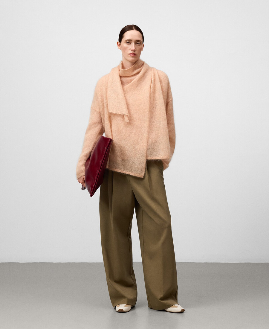 strickjacke mit schalkragen für damen