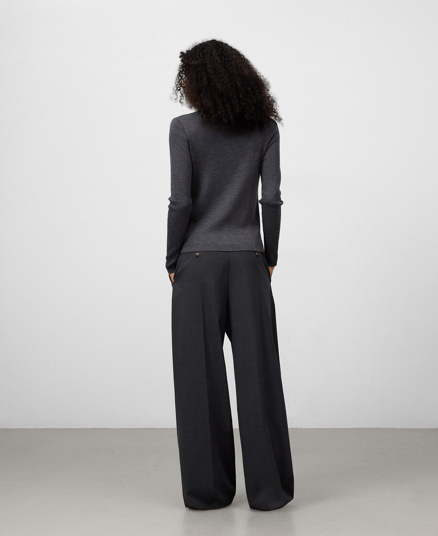 damen-cardigan aus merinowolle tailliert