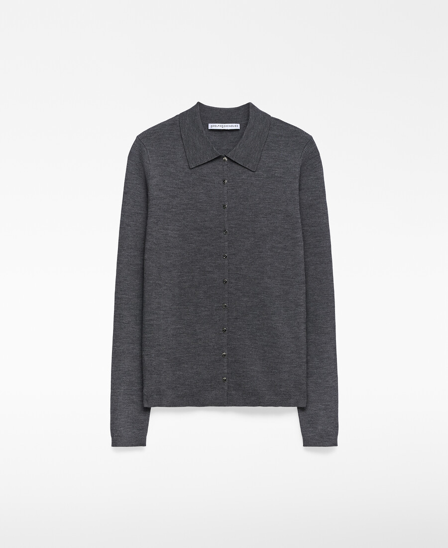 damen-cardigan aus merinowolle tailliert