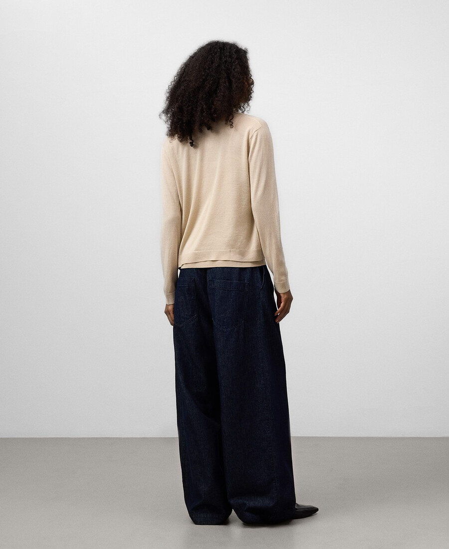 halbtransparente strickjacke für damen