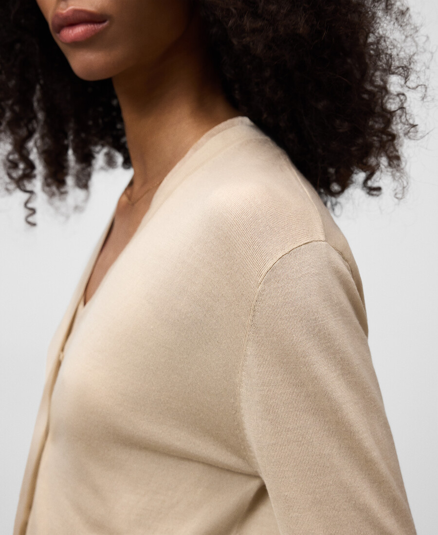 halbtransparente strickjacke für damen