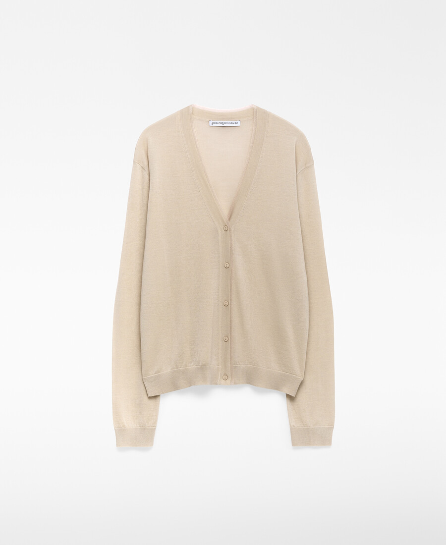 halbtransparente strickjacke für damen