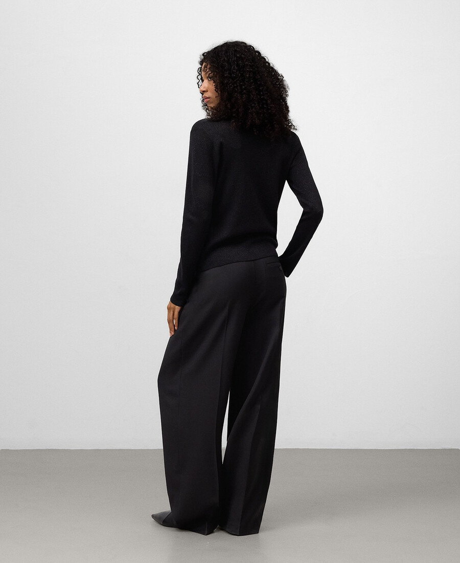 metallic-strickjacke tailliert damen