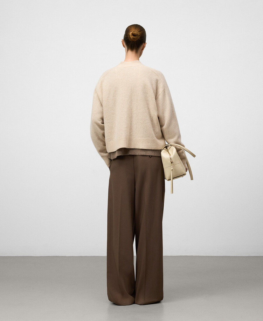 kaschmir-cardigan mit v-ausschnitt für damen