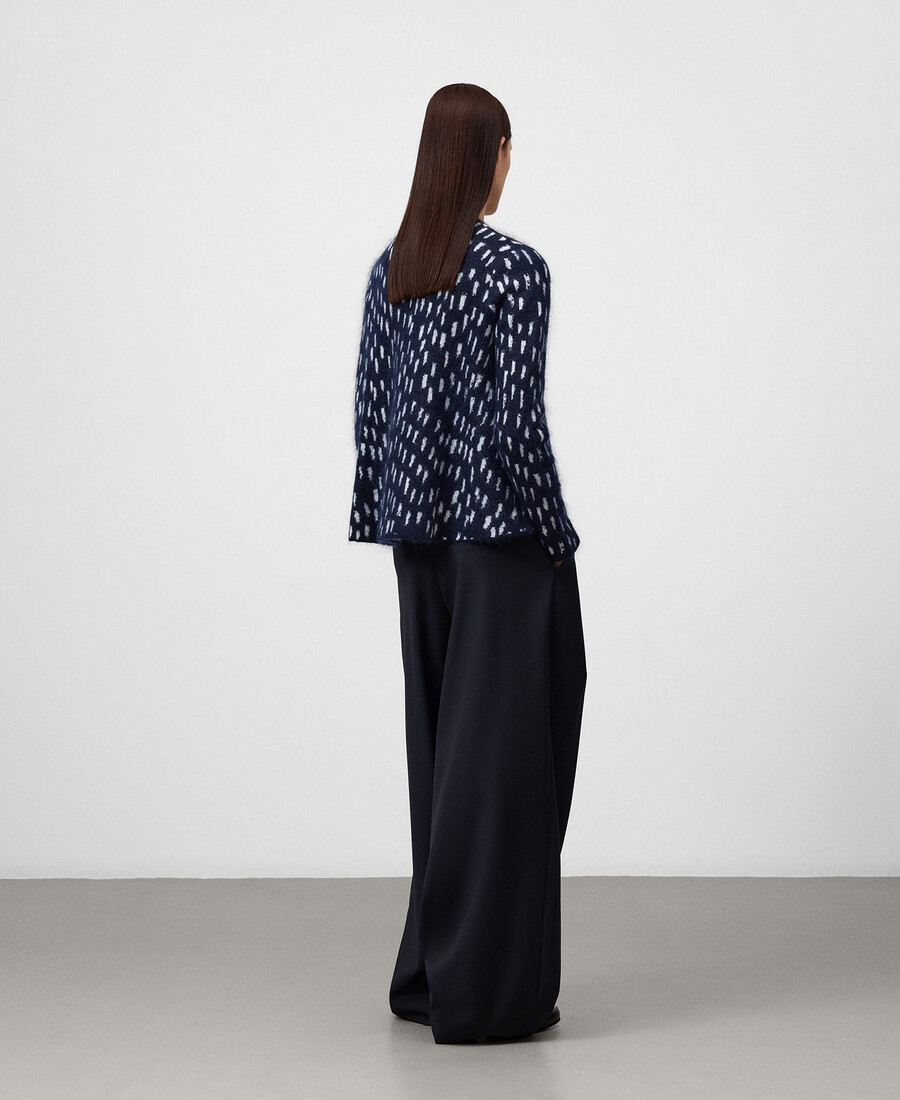 damen-strickjacke mit jacquard-print