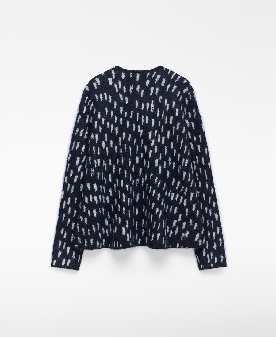 damen-strickjacke mit jacquard-print