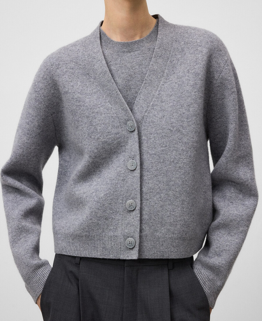 kurzer wollcardigan für damen