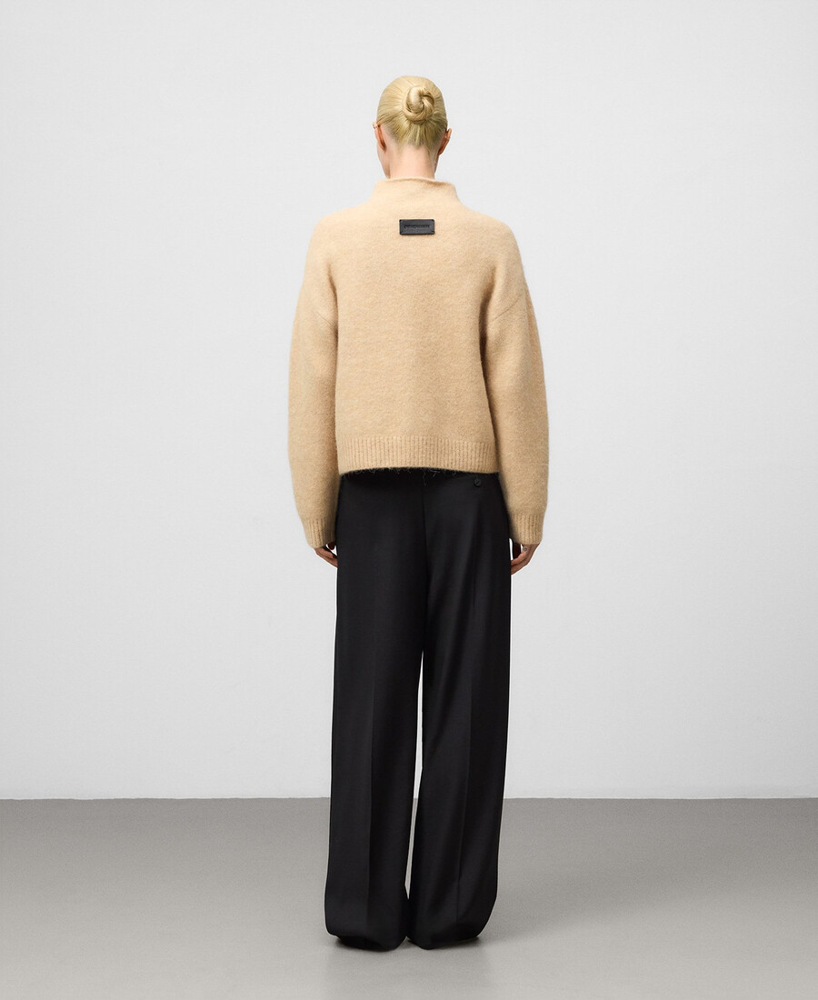 strickjacke mit stehkragen für damen