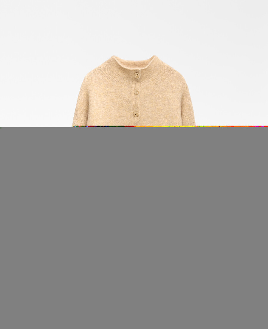 strickjacke mit stehkragen für damen
