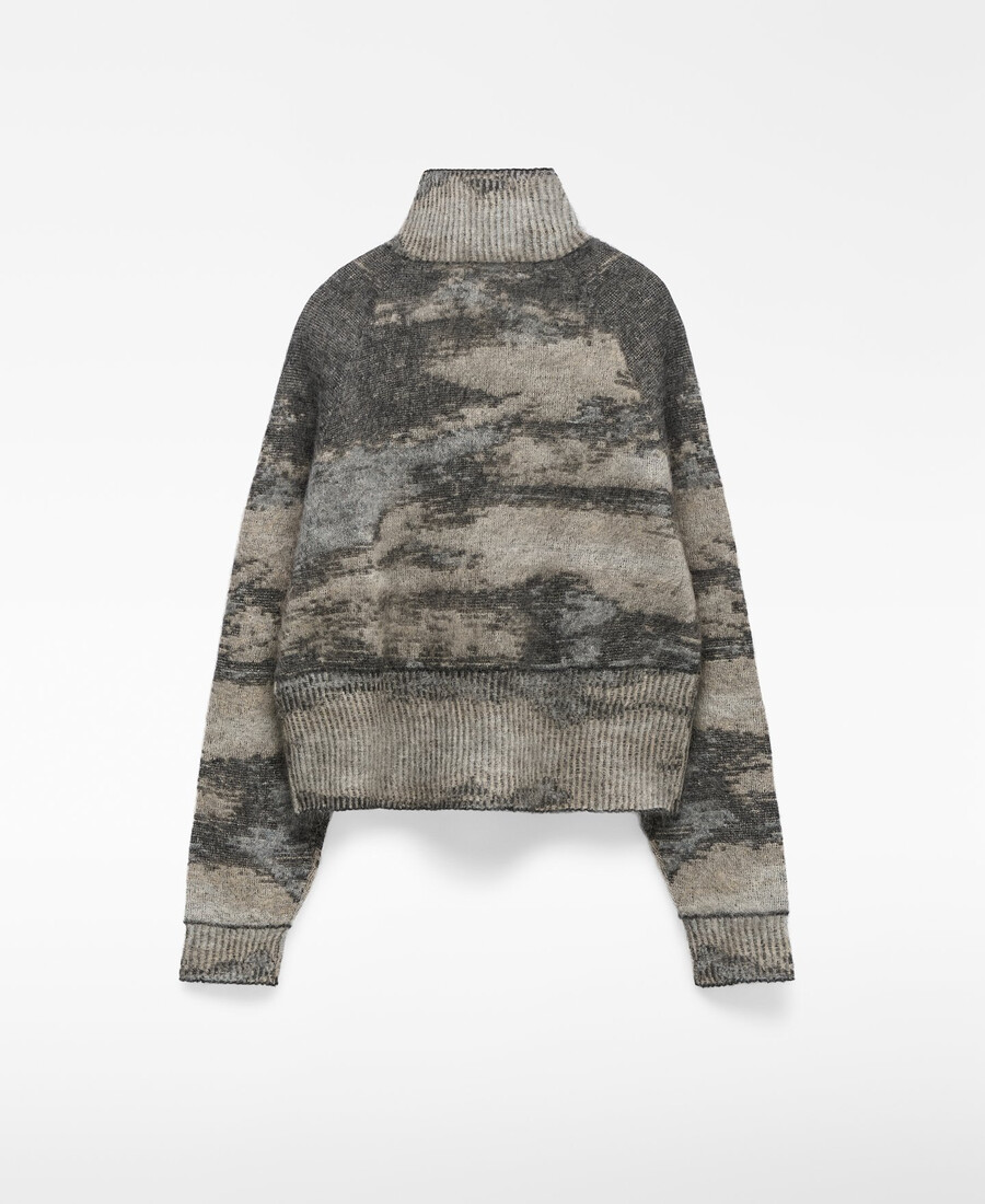 strickjacke mit farbverlauf und jacquardmuster für damen