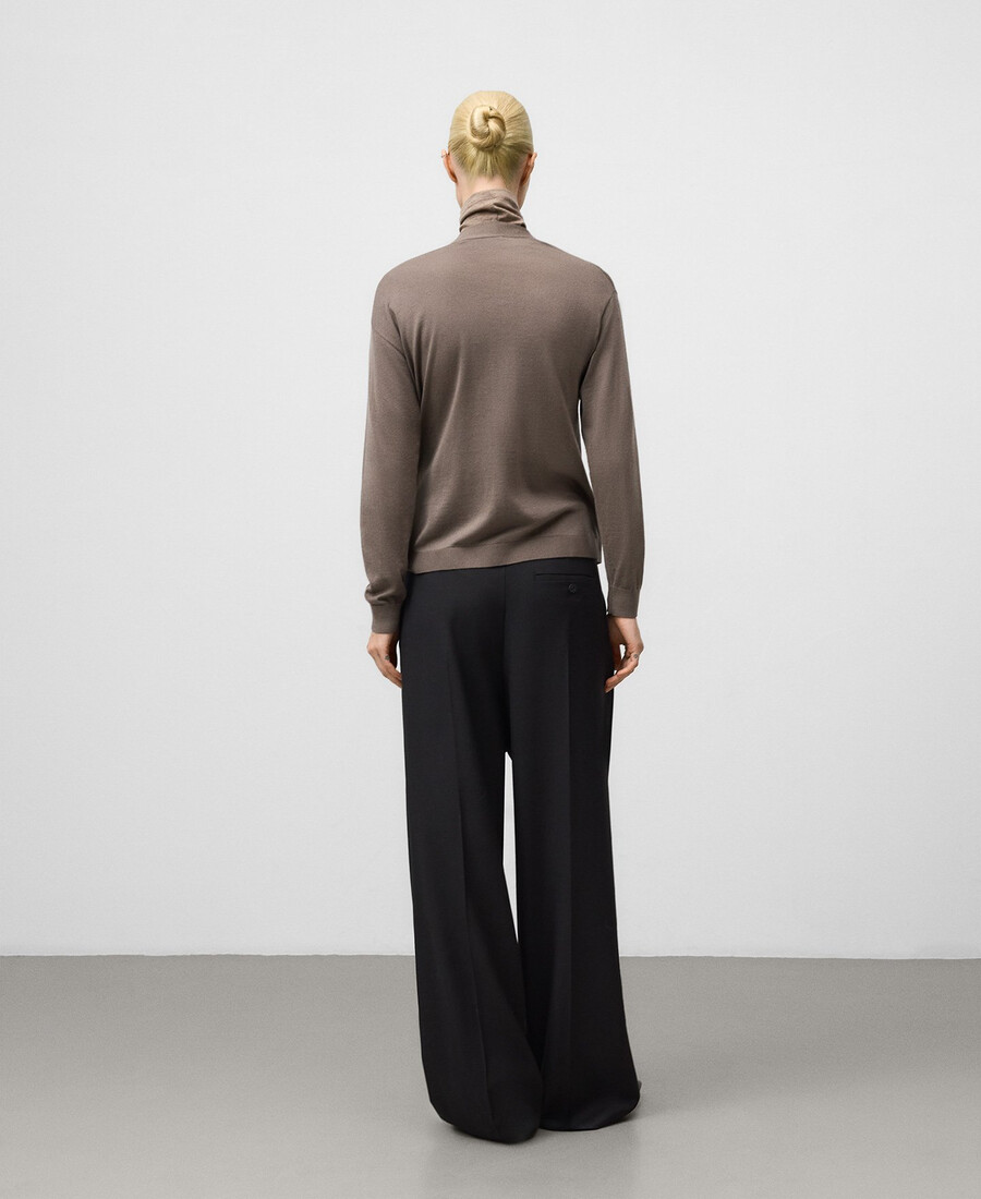 wickelcardigan aus merinowolle für damen
