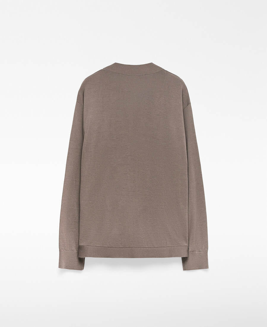 wickelcardigan aus merinowolle für damen
