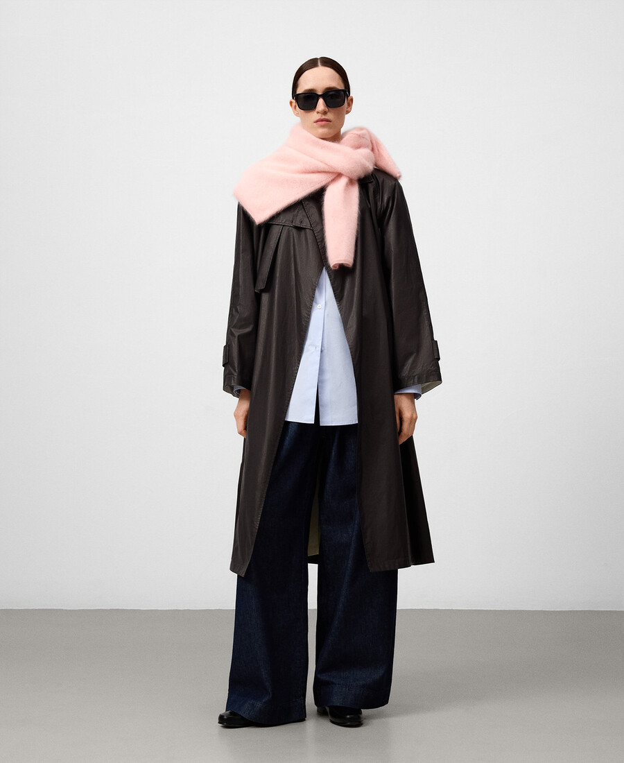 damen-trenchcoat mit doppeltem revers