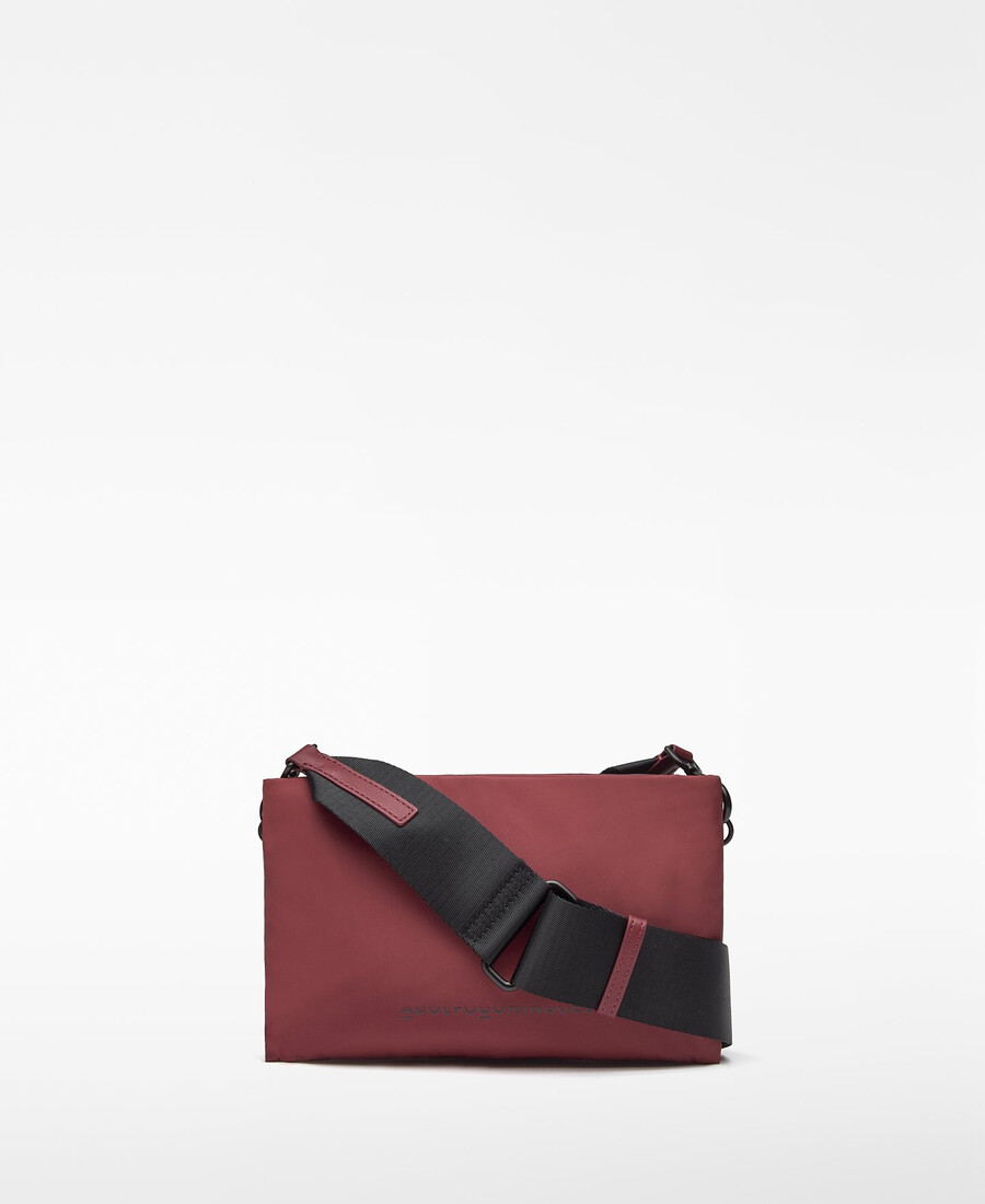kleine zweifarbige nylon-umhängetasche für damen