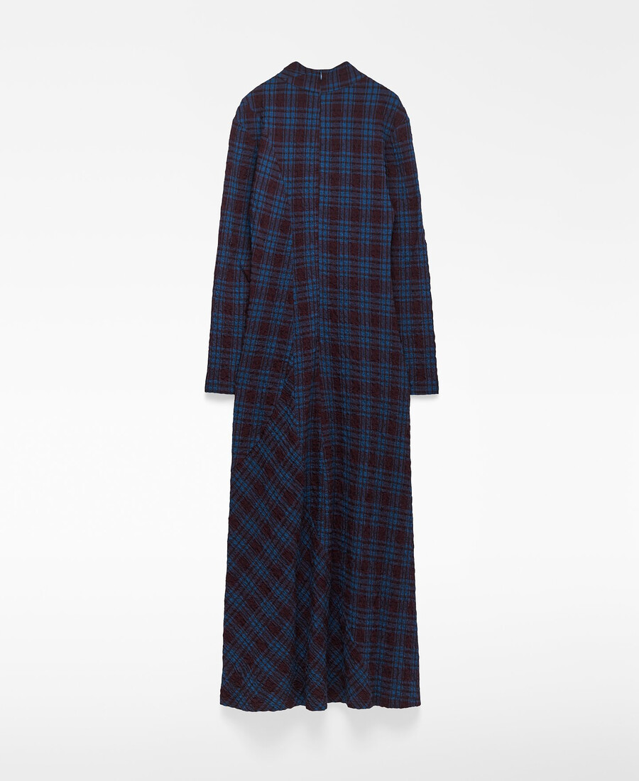 kariertes tailliertes kleid für damen