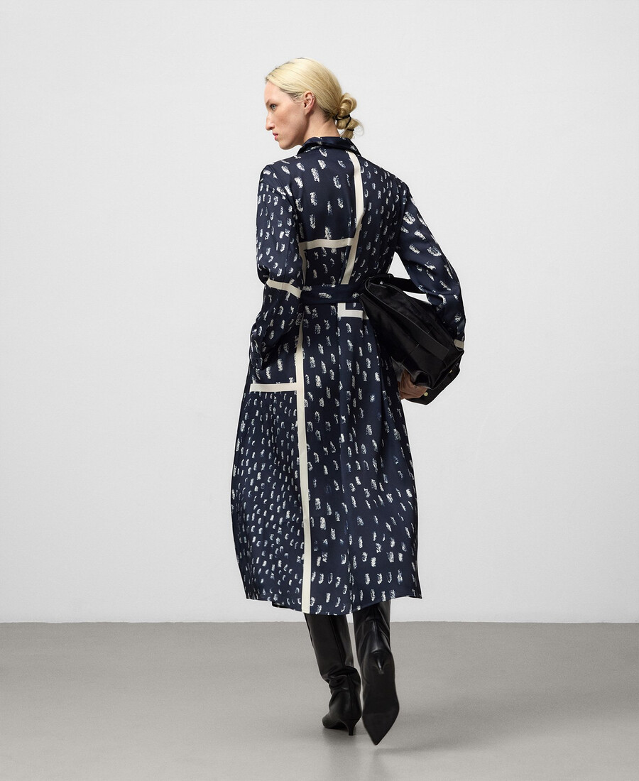 bedrucktes hemdkleid für damen