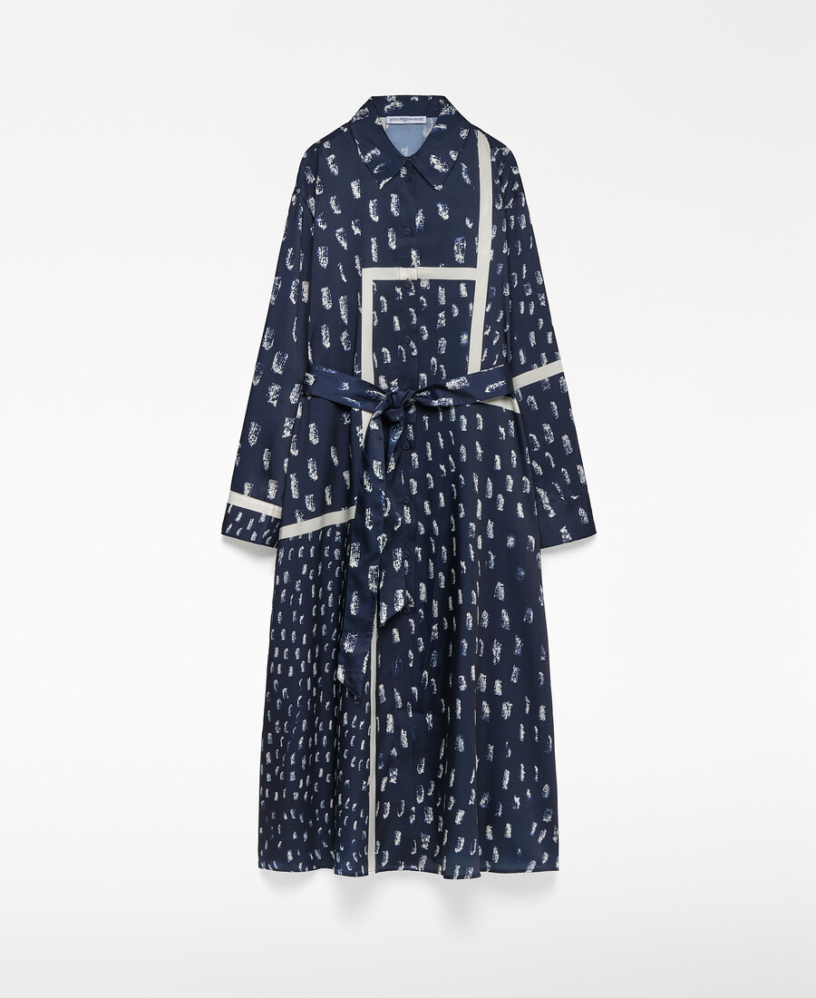 bedrucktes hemdkleid für damen