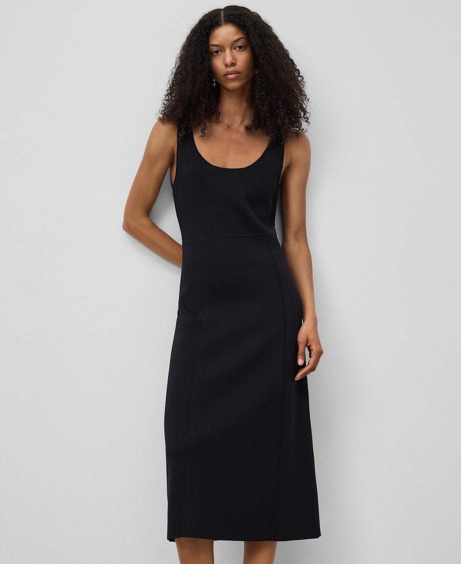 strickkleid in midi-länge für damen