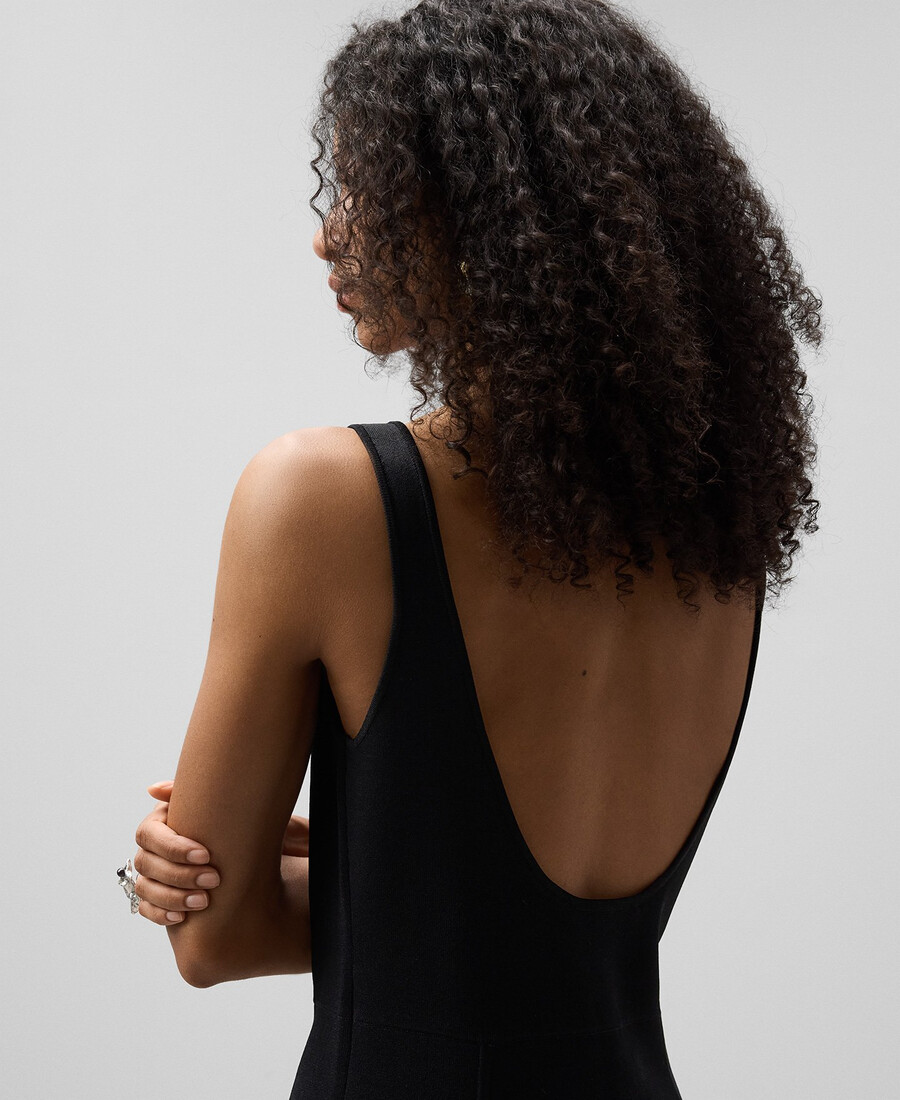 strickkleid in midi-länge für damen