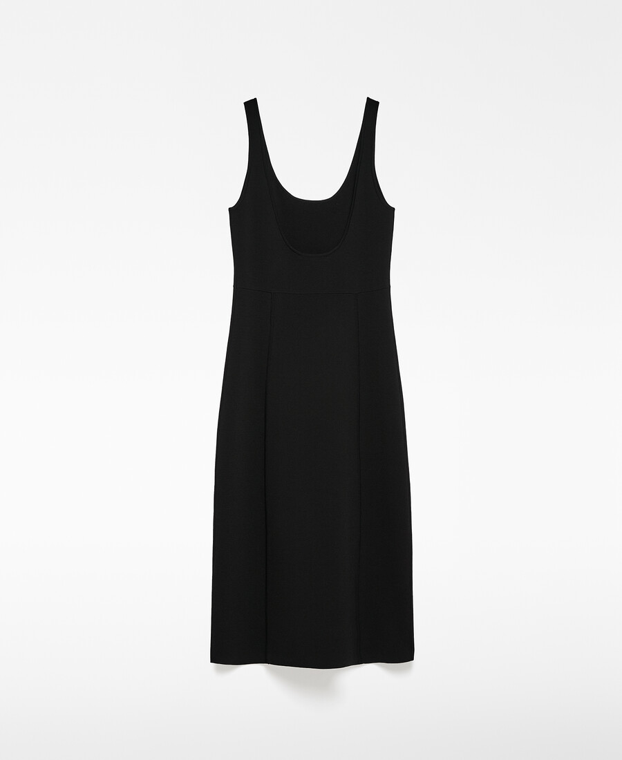 strickkleid in midi-länge für damen