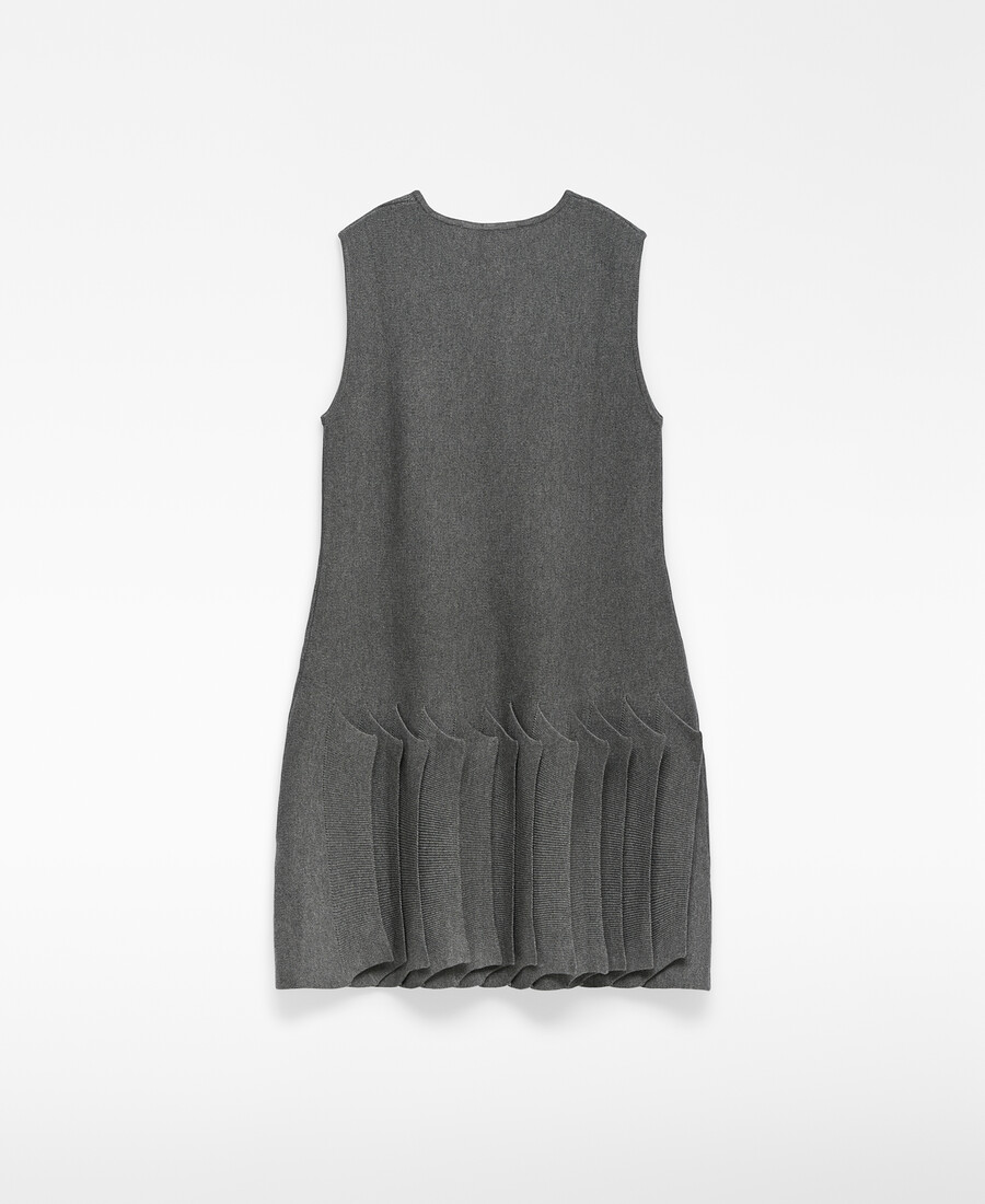 damen-strickkleid mit faltensaum