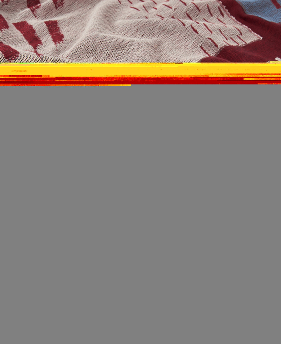 damenschal aus bedruckter baumwolle jacquard