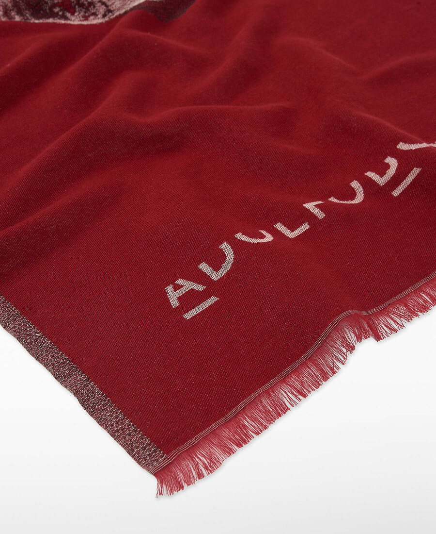 damenschal aus bedruckter baumwolle jacquard