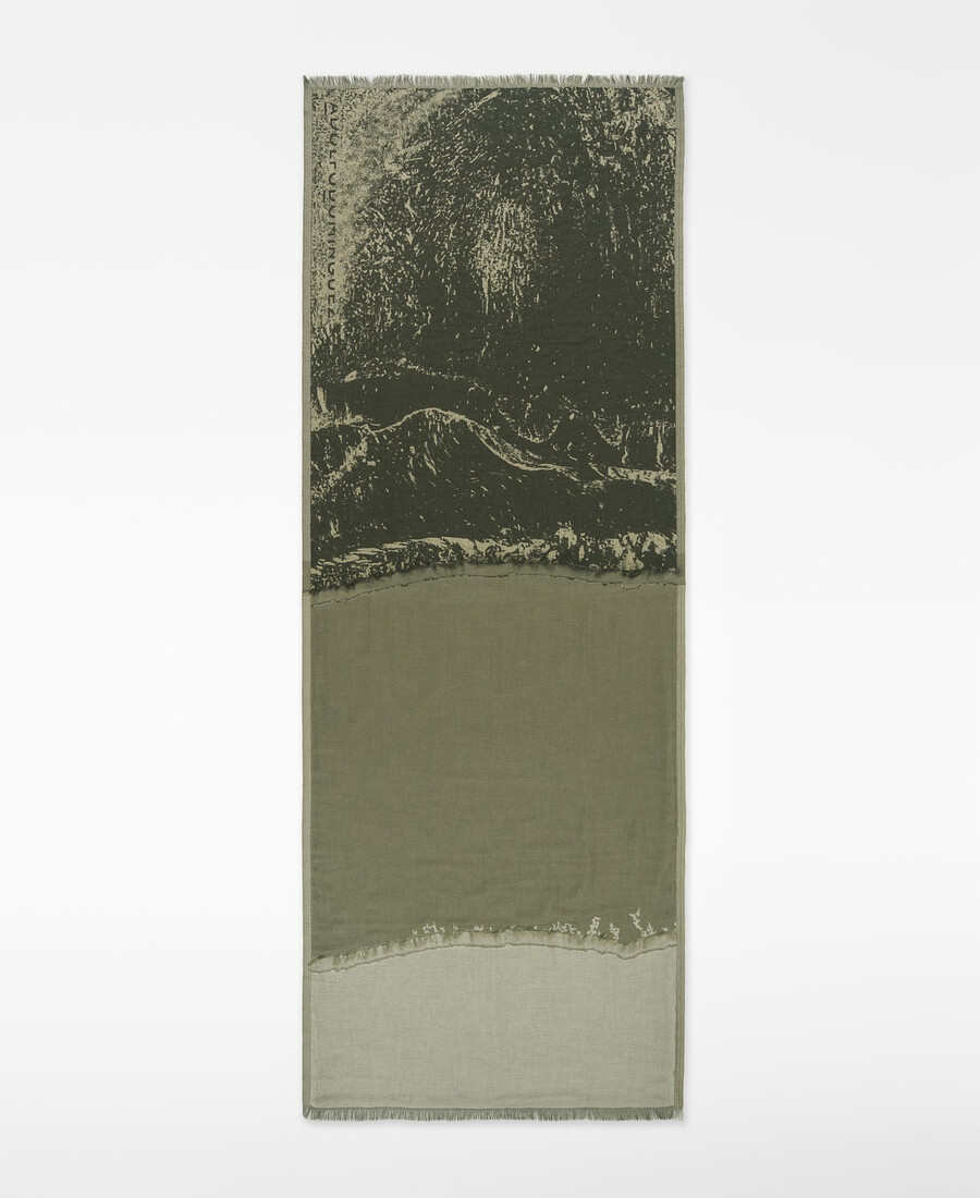 jacquard-bedruckter schal für damen