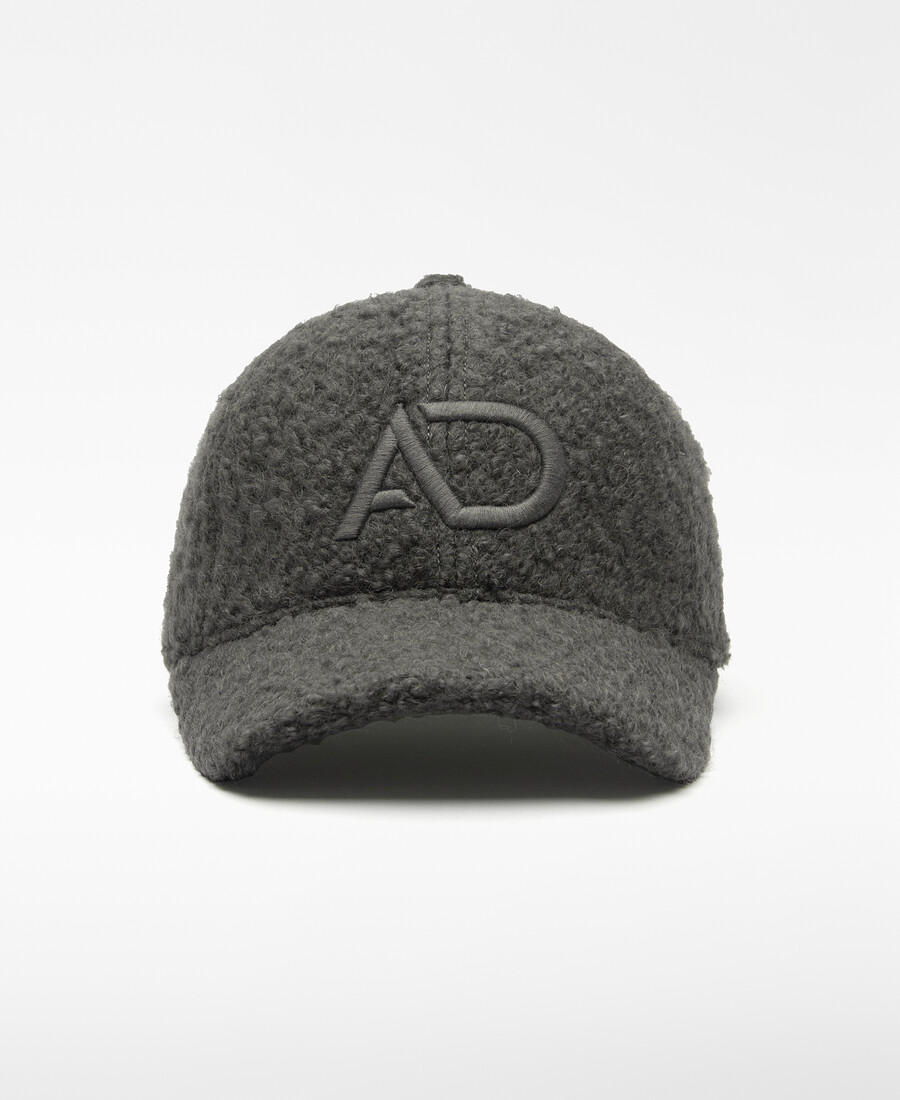 damenkappe mit gesticktem logo und struktur
