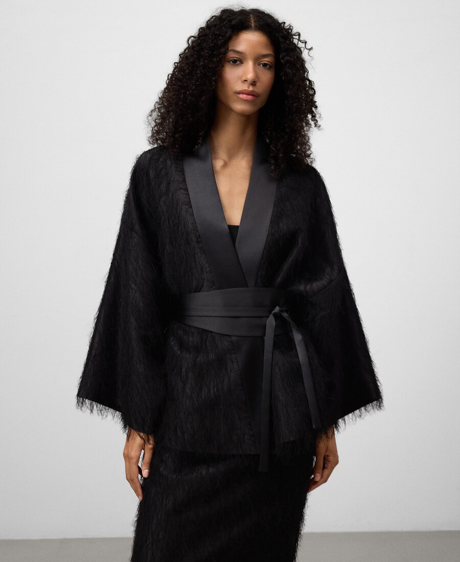 fransenkimonojacke für damen